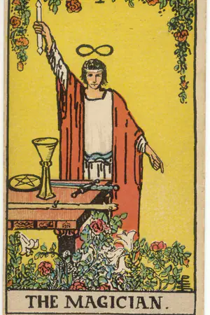 Upright Major Arcana card 01, The Magician
