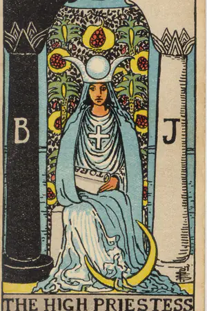 Upright Major Arcana card 02, The High Priestess