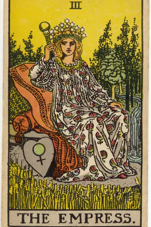 Upright Major Arcana card 03, The Empress