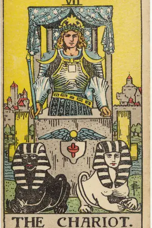 Upright Major Arcana card 07, The Chariot