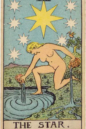 Upright Major Arcana card 17, The Star
