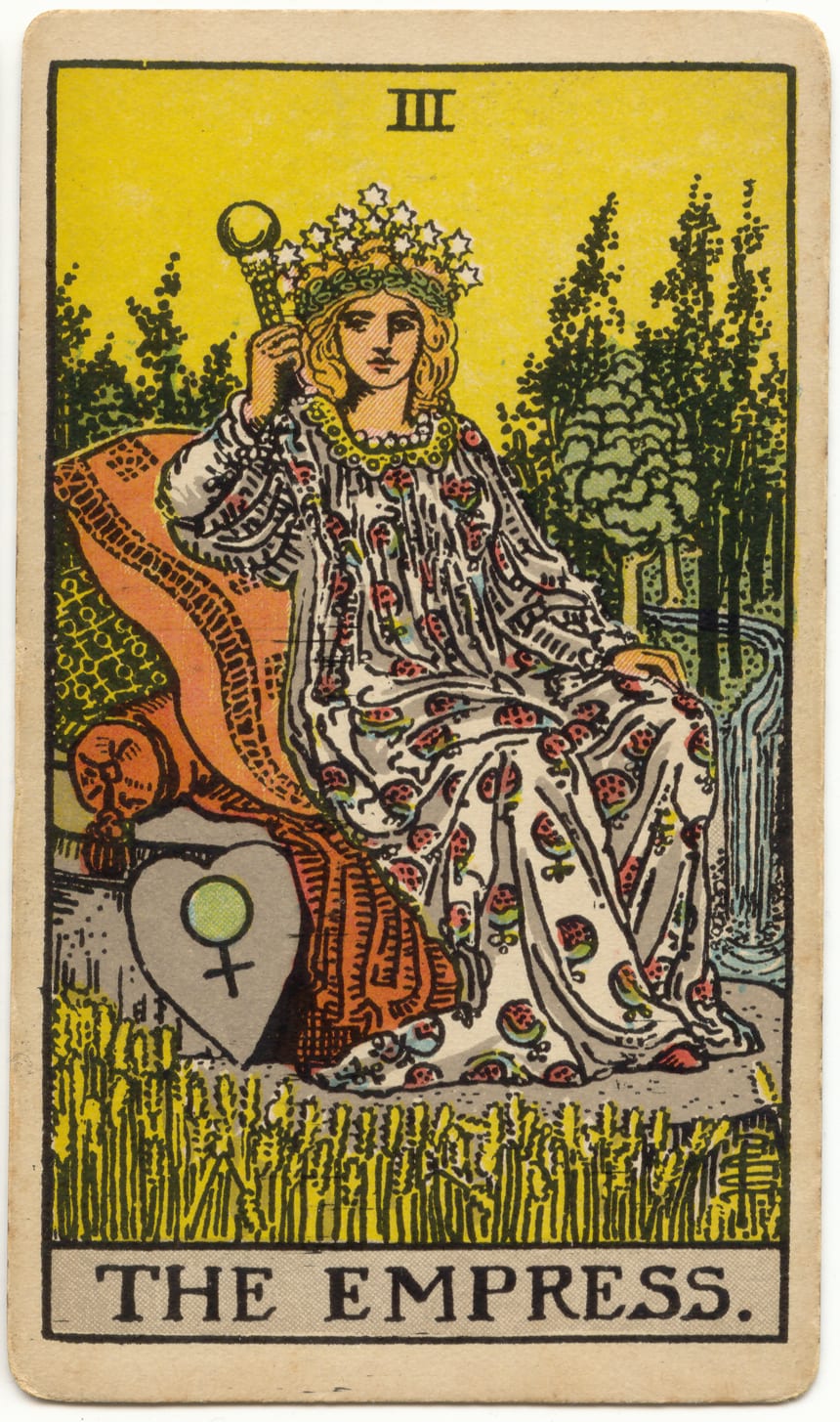 Upright Major Arcana card 03, The Empress