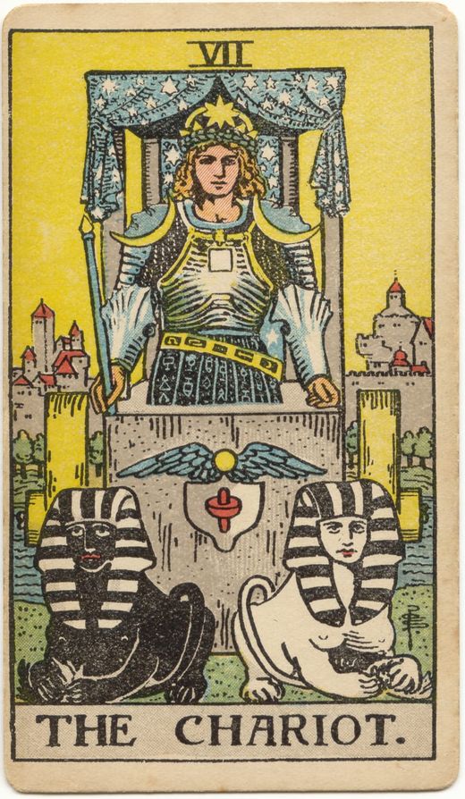 Upright Major Arcana card 07, The Chariot