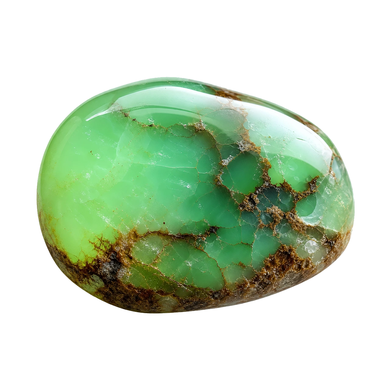 Reference illustration: grouped rough chrysoprase stones with varied natural apple-green translucency.